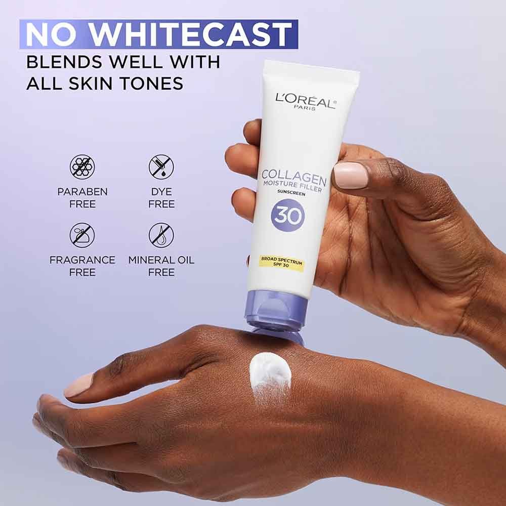 Crema facial L Oreal Paris Relleno de humedad de colágeno uso Crema facial L'Oreal Paris Relleno de humedad de colágeno